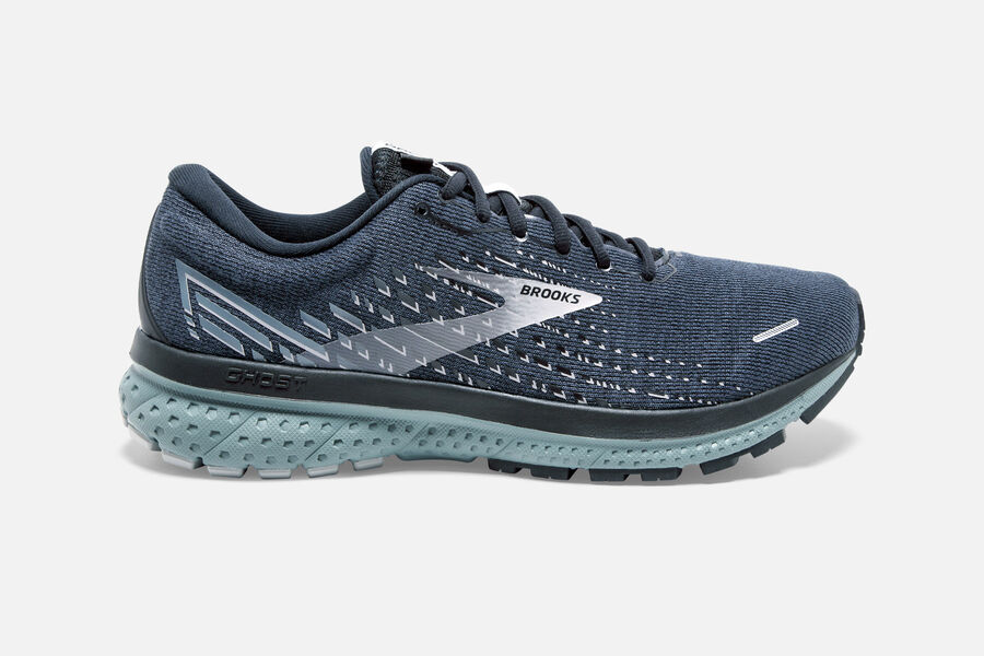 Ghost 13 Road Brooks Running Shoes NZ Mens - Navy/Grey - ZUFTOQ-820